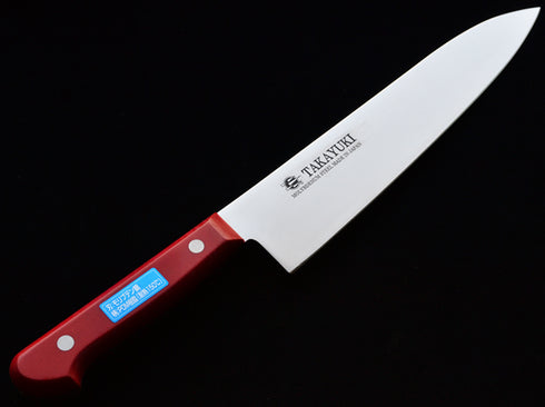 堺 孝行 S/S PC柄カラー 8A鋼 牛刀 POM樹脂 抗菌ハンドル レッド 1