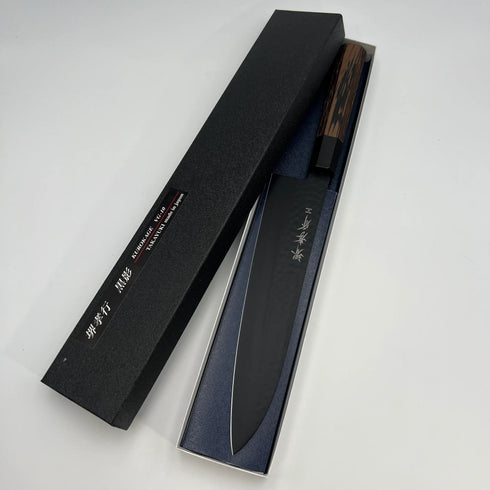 堺 孝行 黒影 VG10 牛刀 和包丁 タガヤサン柄 9