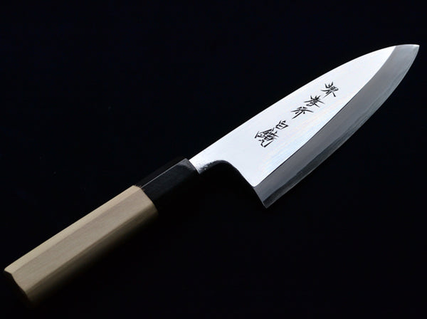 堺 孝行 特上鏡面 白二鋼鏡面 出刃 和包丁 朴柄 1