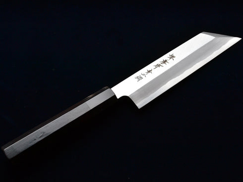 堺 孝行 青二鋼 むき物包丁 和包丁 黒檀柄