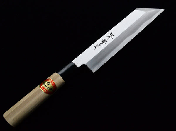 堺 孝行 霞研 白三鋼 むき物包丁 和包丁 朴PC口輪柄