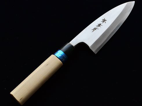 堺 孝行 イノックス 8A鋼 あじ切 和包丁 朴柄プラスチック口輪