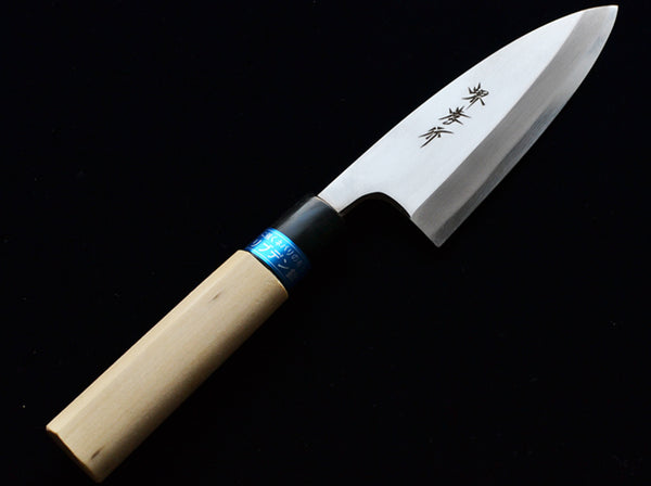 堺 孝行 イノックス 8A鋼 あじ切 和包丁 朴柄プラスチック口輪