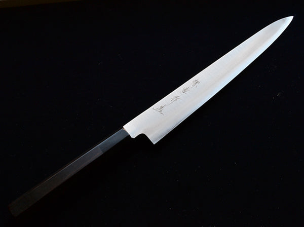 堺 孝行 銀三鋼 割り込み 筋引 和式 黒檀柄 1