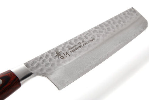 堺 孝行 VG10 33層 ダマスカス 菜切 洋包丁 マホガニー柄 4