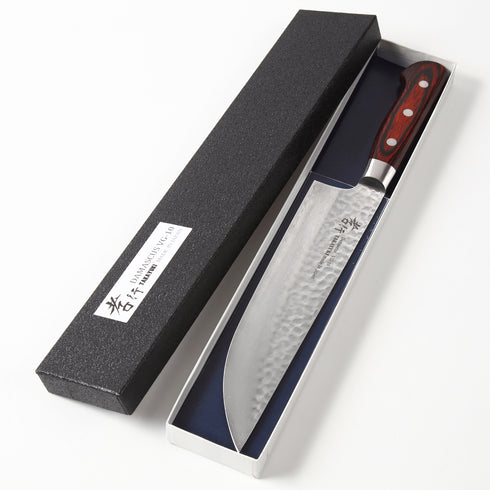 堺 孝行 VG10 33層 ダマスカス ブッチャーナイフ 洋包丁 マホガニー柄 2