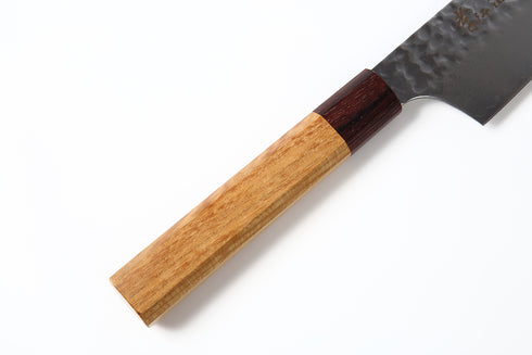 堺孝行 33層 ダマスカス VG10 剣型牛刀 和包丁 ケヤキ柄 5