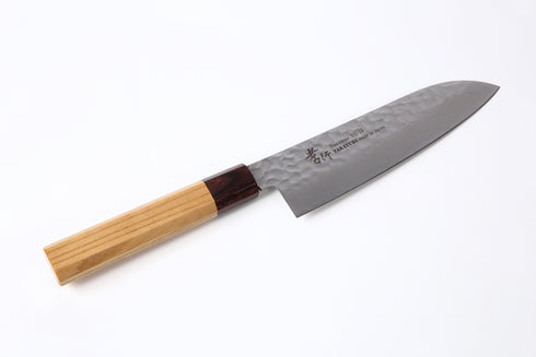 堺 孝行 33層槌目ダマスカス 和式 VG10 三徳 ケヤキ柄 3