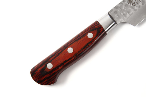 堺 孝行 VG10 33層 ダマスカス 剣型柳刃 洋包丁 マホガニー柄 6