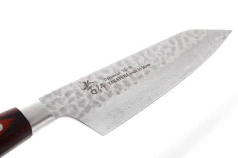 堺 孝行 VG10 33層 ダマスカス 剣型三徳 洋包丁 マホガニー柄 4