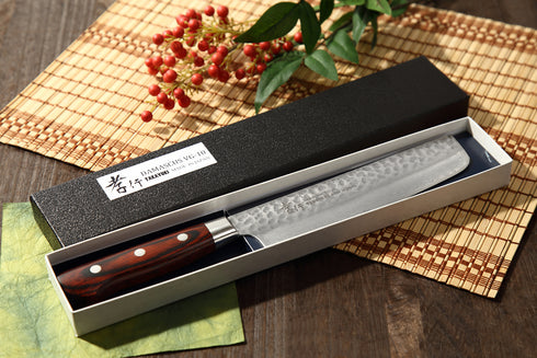 堺 孝行 VG10 33層 ダマスカス 菜切 洋包丁 マホガニー柄 1