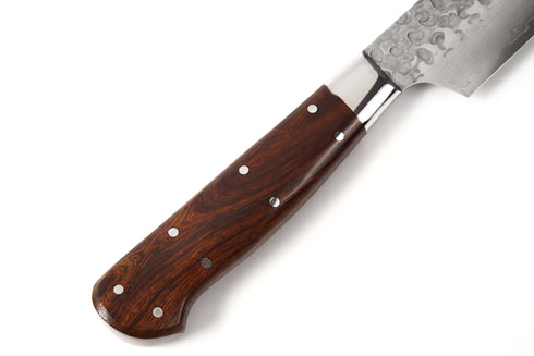 堺 孝行 VG10 33層 ダマスカス 剣型柳刃 洋包丁 デザートアイアンウッド(杉原モデル)柄 7