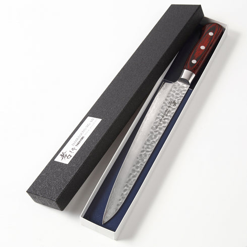 堺 孝行 VG10 33層 ダマスカス 筋引 洋包丁 マホガニー柄 2