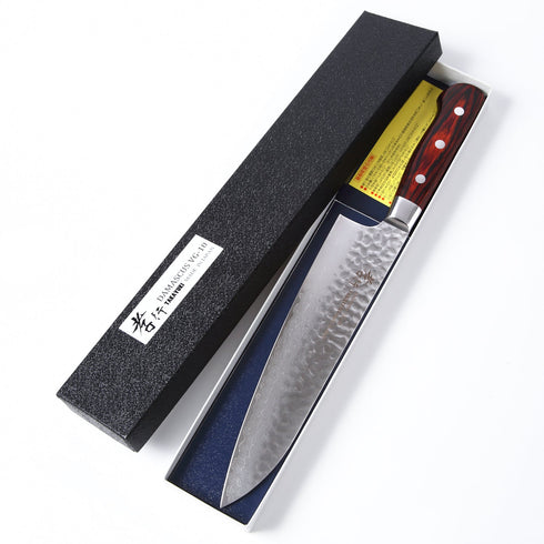 堺 孝行 VG10 33層 ダマスカス 牛刀 洋包丁 マホガニー柄 2