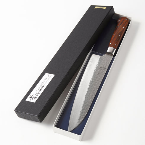 堺 孝行 VG10 33層 ダマスカス 牛刀 洋包丁 デザートアイアンウッド(杉原モデル)柄 2