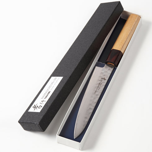 堺孝行 33層 ダマスカス VG10 ペティーナイフ 和包丁 ケヤキ柄 2