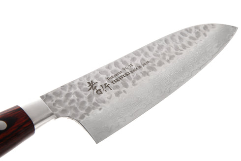 堺 孝行 VG10 33層 ダマスカス 三徳 洋包丁 マホガニー柄 4