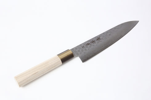 堺孝行 45層 ダマスカス 和式 10A 牛刀 洋包丁 朴柄 3