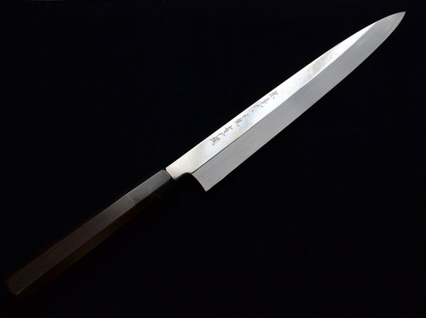 堺 孝行 水本焼 青二鋼 正夫 和包丁 黒檀柄 1