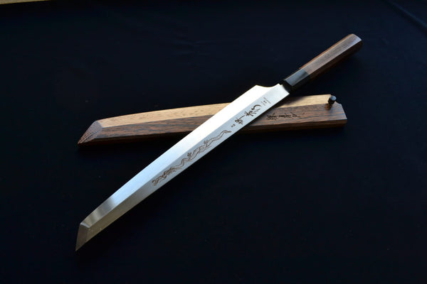 堺 孝行 昇竜 VG10 本焼 先丸正夫 玄武 和包丁 サヤ付 ウエンジ柄