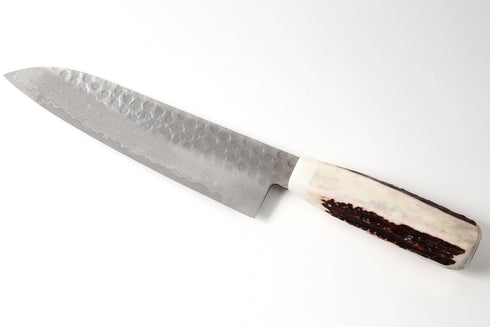 堺孝行 33層 ダマスカス VG10 三徳 洋包丁 鹿柄 5