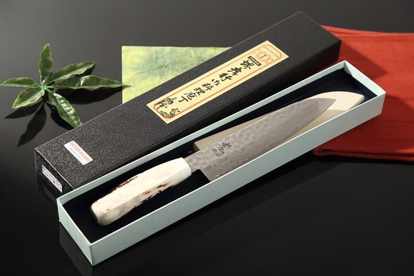 堺孝行 33層 ダマスカス VG10 三徳 洋包丁 鹿柄 1