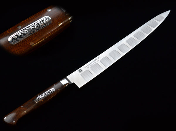 堺 孝行 グランドシェフSP TypeⅡ SW鋼 筋引 洋包丁 デザートアイアンウッド(杉原モデル)柄 1