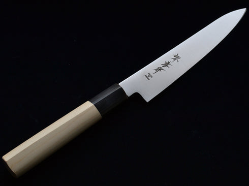 堺 孝行 イノックス 8A鋼 ペティーナイフ 和包丁 朴柄