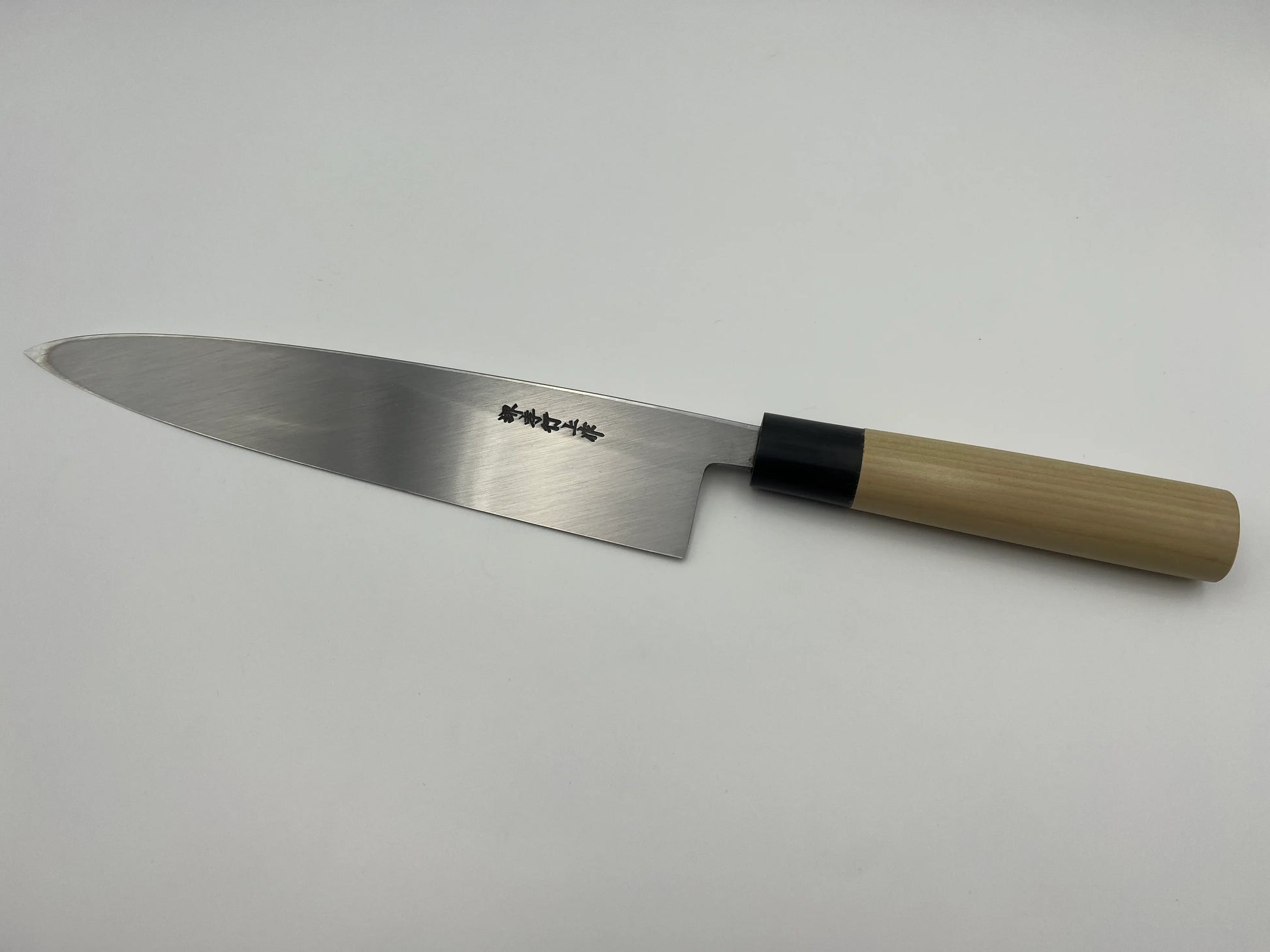 Takayuki Sakai Honkasumi Ken White San Steel Mioroshi Deba Japanese Kitchen  Knife Plain Handle