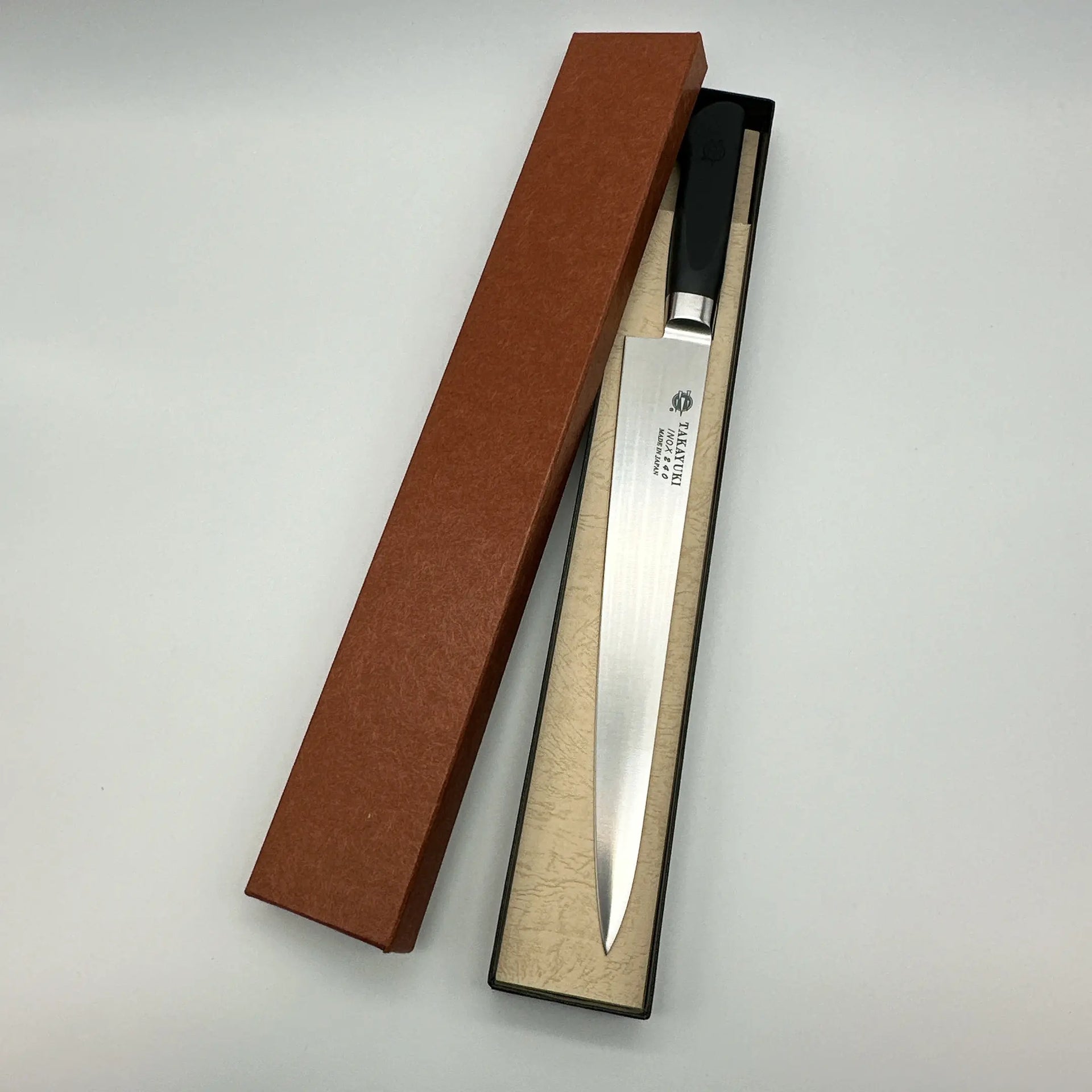 Takayuki Sakai Inox antibacterial collar 8A steel Sujihiki POM